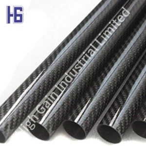 Pīta oglekļa šķiedras caurule